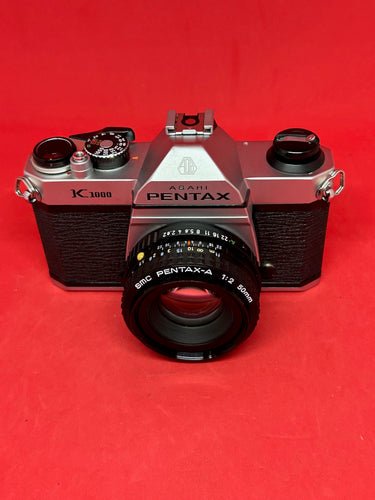 Pentax K1000 with 50mm f/2.0 lens