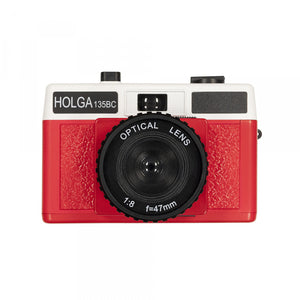 Holga 135BC 35mm Film Camera - Black and Red