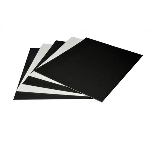 Arista Mat Board 8x10 4-ply Black/White - 25 pack