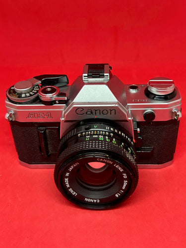 Canon AE-1 with 50mm f/1.8 lens