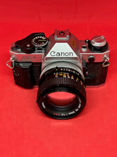 Load image into Gallery viewer, Canon AE-1 Program 35mm Camera with 50mm f/1.4 S.S.C. Lens