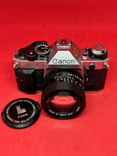 Load image into Gallery viewer, Canon AE-1 Program 35mm Camera &quot;Olympic&quot; with 50mm f/1.4 Lens