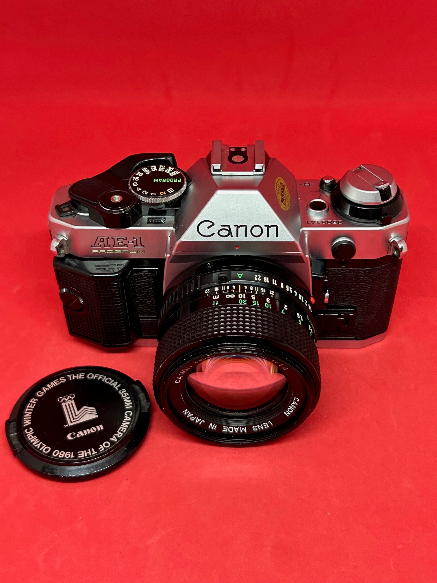 Canon ae 1 program hot 35mm camera w/ 50mm lens