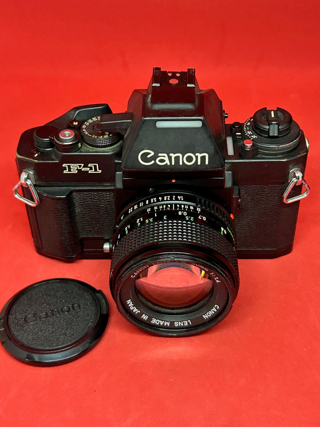 Canon F1n  AE Body with 50mm f/1.4 Canon FD Lens