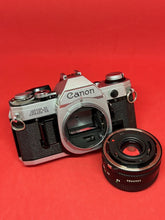 Load image into Gallery viewer, Canon AE-1 with 50mm f/1.8 lens