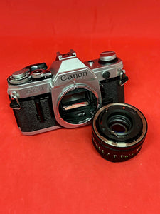 Canon AE-1 with 50mm f/1.8 Lens