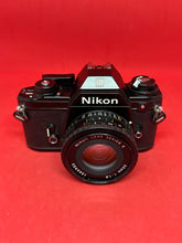 Laden Sie das Bild in den Galerie-Viewer, Nikon EM With 50mm f/1.8 Series "E" Lens