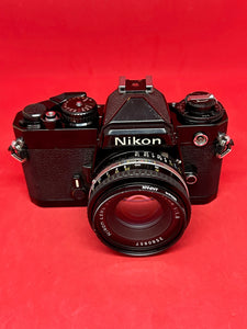 Nikon FE Black Body With 50mm F/1.8 "E" Lens