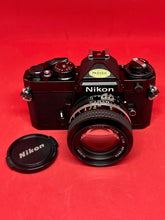 Charger l'image dans la galerie, Nikon FE Black With 50mm f/1.4 Lens