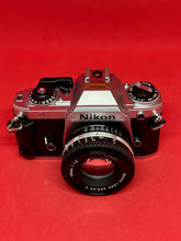 Laden Sie das Bild in den Galerie-Viewer, Nikon FG 35mm Film Camera with 50mm f/1.8 "E" Lens