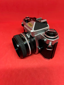 Nikon FE2 Chrome Body With 50mm f/1.8 Lens