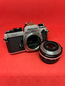 Nikon FE2 Chrome Body With 50mm f/1.8 Lens