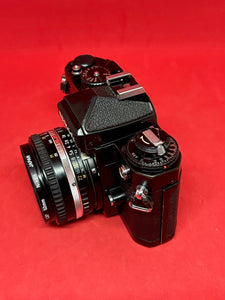 Nikon FE Black Body With 50mm F/1.8 "E" Lens