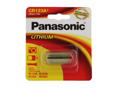 Panasonic CR123A 3V Lithium Battery - 1 Pack