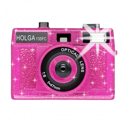 Holga 135FC 35mm Film Camera - Pink Sparkle
