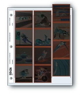 Printfile 120-3HB Archival Negative Preservers 120 size 3 strips of 4 negatives - 100 Pack