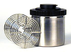 Arista Stainless Steel 16 oz. Film Developing Tank (PVC top) and one Arista 120 size reel