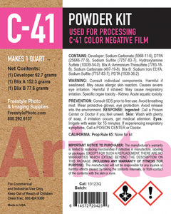 Arista C-41 Powder Color Negative Film Developing Kit - 1 Quart