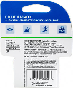 Fujifilm 400 ISO 35mm x 36exp. (USA) - Color Film
