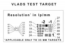 画像をギャラリービューアに読み込む, Vlads Test Target 35mm Strip of 5