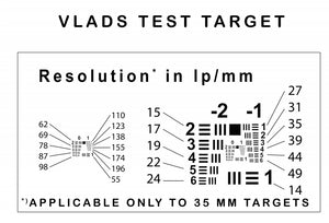 Vlads Test Target 35mm Strip of 5