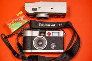 YES!STAR S1 35mm Film Camera with Flash - Includes 2 Rolls of Film, Strap, Stickers