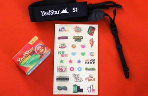 YES!STAR S1 35mm Film Camera with Flash - Includes 2 Rolls of Film, Strap, Stickers