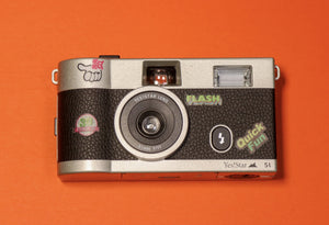 YES!STAR S1 35mm Film Camera with Flash - Includes 2 Rolls of Film, Strap, Stickers