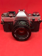 Load image into Gallery viewer, Canon AE-1 with 50mm f/1.8 Lens