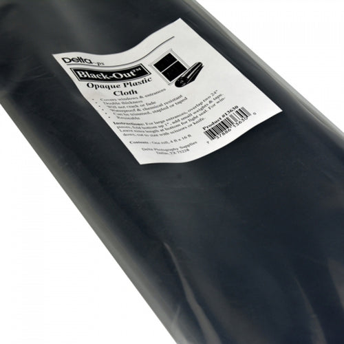 Black Out Heavy 6 Mil Plastic Opaque Material 4 ft.x 16 ft. Roll From Delta 1