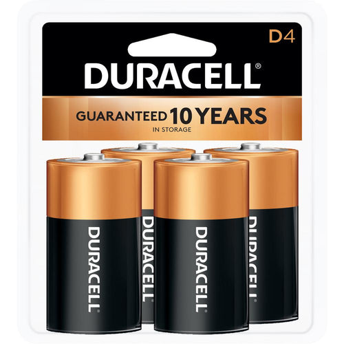 Duracell 1.5V Coppertop D Batteries, Alkaline, 2pk & 4pk