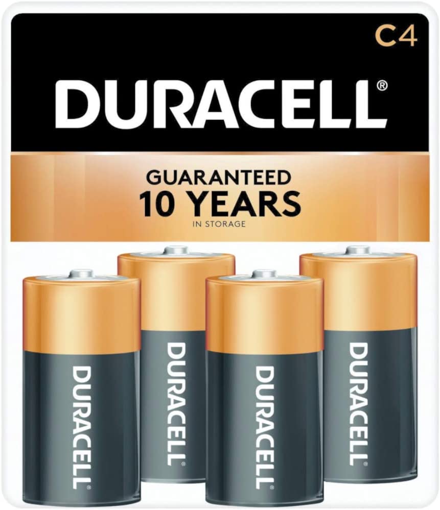 Duracell Coppertop C Batteries, Alkaline, 2pk & 4pk