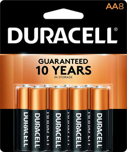 Duracell 1.5V Coppertop Alkaline AA Batteries, 4, 8 & 12pk