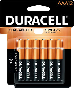 Duracell CopperTop AAA Alkaline Batteries 4pk 8pk & 12pk