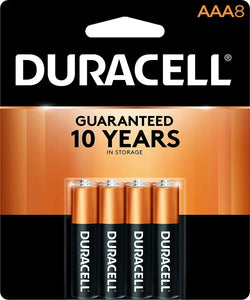 Duracell CopperTop AAA Alkaline Batteries 4pk 8pk & 12pk