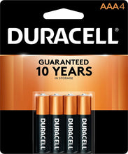 将图片加载到图库查看器，Duracell CopperTop AAA Alkaline Batteries 4pk 8pk &amp; 12pk