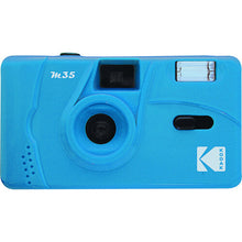 Laden Sie das Bild in den Galerie-Viewer, Kodak M35 Cerulean Blue Film Camera with Flash