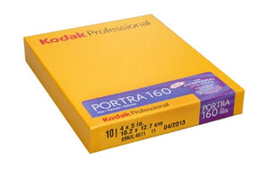 Kodak Portra 160 ISO 4x5/10 Sheets Box