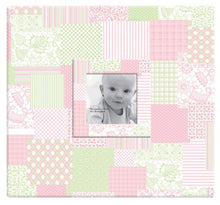 Cargar imagen en el visor de la galería, MCS MBI 12.5x13.5 Inch Baby Scrapbook Album with 12x12 Inch Pages with Photo Opening, Pink Quilt Design (860072)