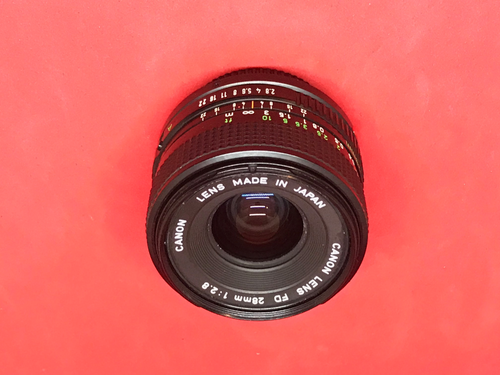 Canon 28mm f/2.8 FD Manual Focus Wide Angle Lens